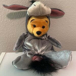 WALT DISNEY PARKS Limited Edition Winnie The Pooh Dressed as Eeyore Soft Toy